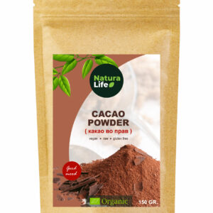КАКАО ВО ПРАВ ОРГАНСКО (НАТУРА ЛАЈФ) 150гр