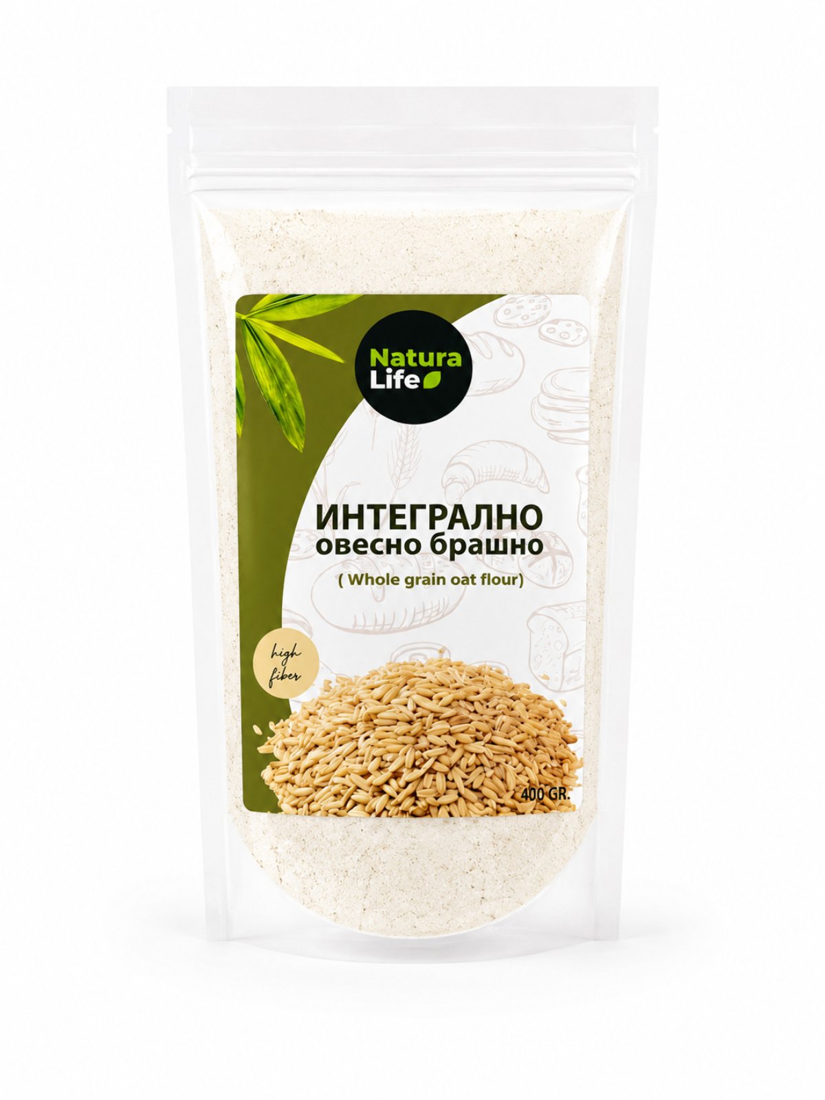 Интегрално овесно брашно 400гр Natura Life